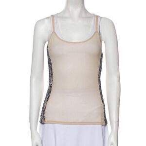 XiRena mesh semi sheer Kayla Cami in blue moon size medium‎
